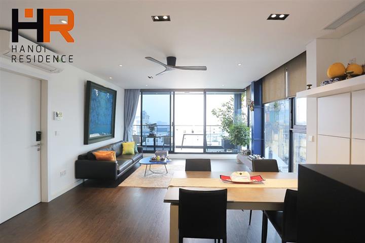 Top floor & Lake view one bedroom apartment  with big balcony in Tay Ho dist