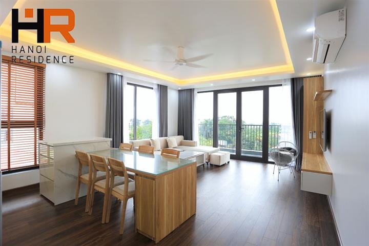 High floor & New apartment 02 beds for rent on Xuan Dieu st