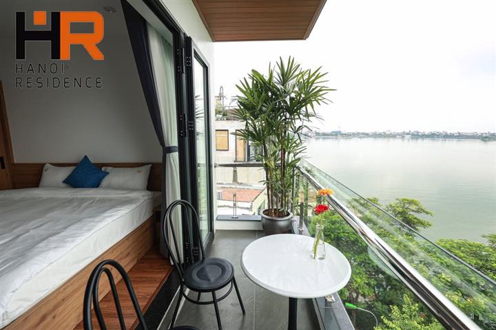 Lake view 02 beds apartment with balcony & nice roof terrace on Ve Ho st