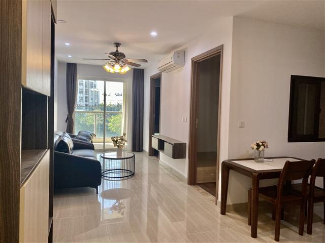 Partly furnished pretty 2 bedroom apartment for rent in L5 building Ciputra Hanoi