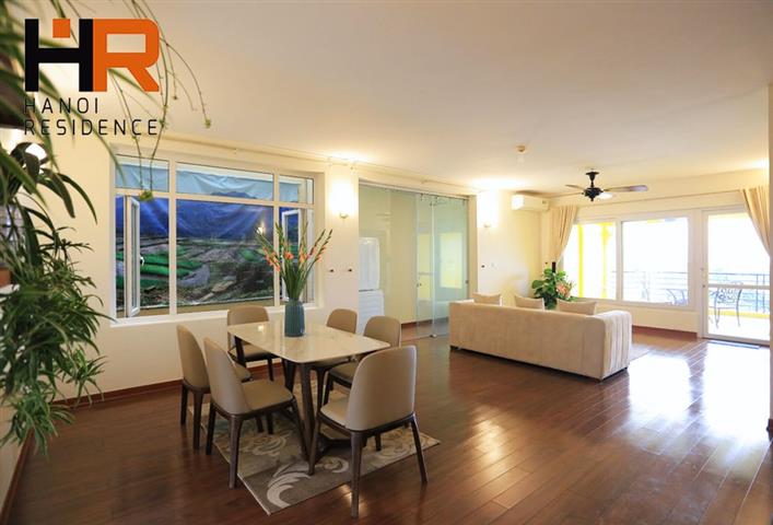Spacious & Lake view apartment 03 beds for rent on Tu Hoa st