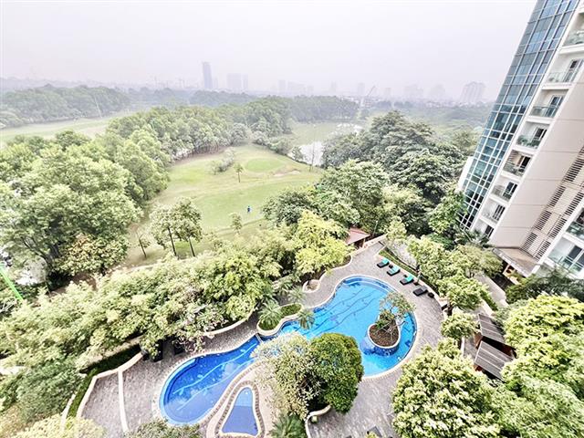 267 m2 apartment for rent in Ciputra Hanoi, golf view, 4 bedrooms, furnished