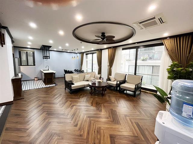Brand-new 3 bedroom serviced apartment in Tay Ho district with modern funiture