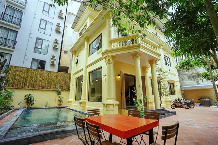 Newly renovated 4 bedroom villa for rent on To Ngoc Van street with swimming pool