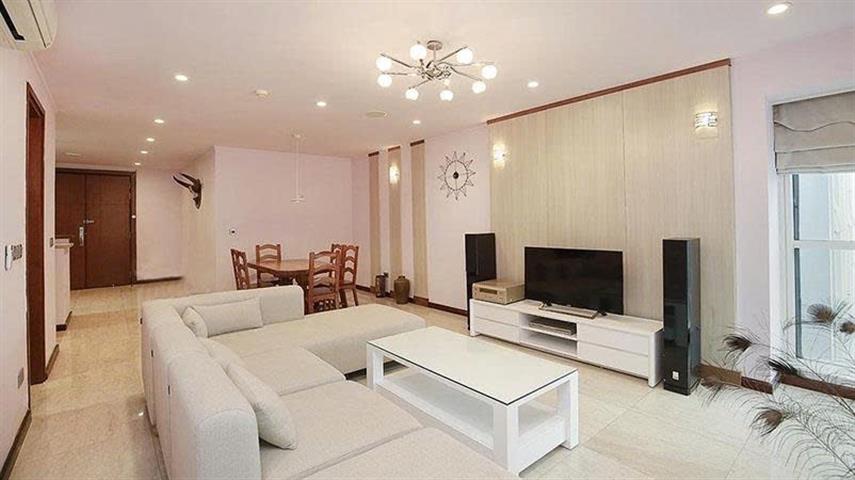 High floor 3 bedroom apartment for rent in L2 building in Ciputra Hanoi
